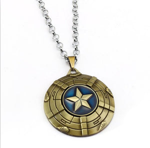The Avengers Rotatable Captain America Necklace