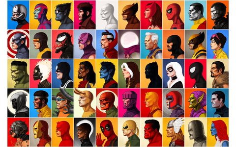 Superheros Marvel Modern Poster For Living Room Home Decor