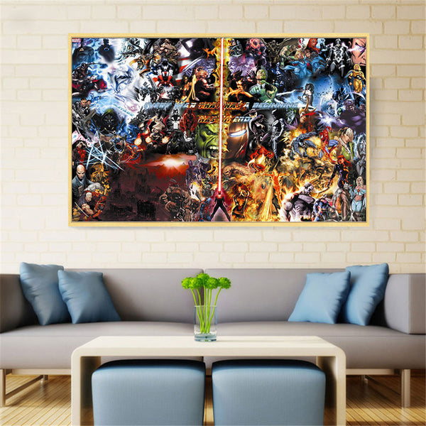 Superheros Marvel Modern Poster For Living Room Home Decor
