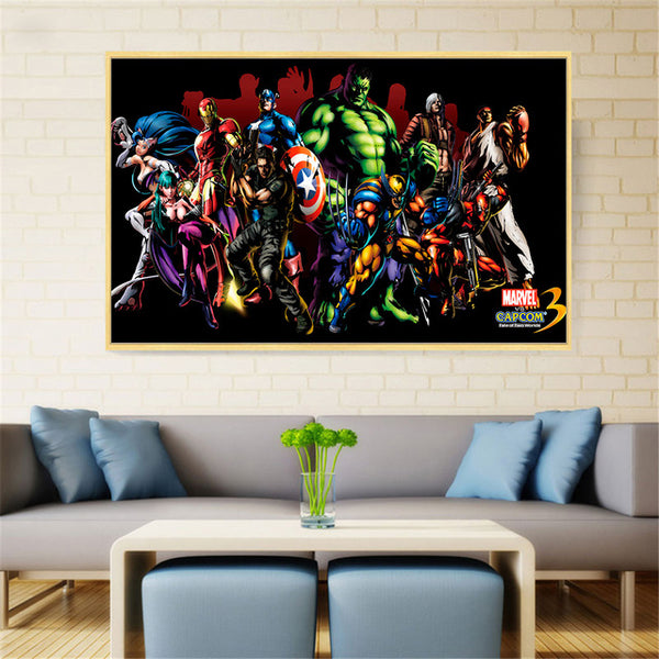 Superheros Marvel Modern Poster For Living Room Home Decor