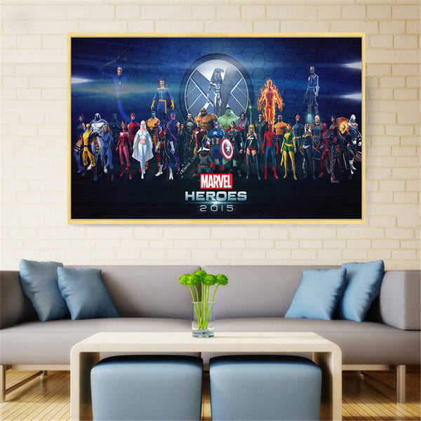 Superheros Marvel Modern Poster For Living Room Home Decor