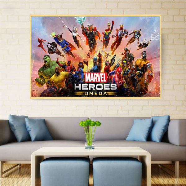Superheros Marvel Modern Poster For Living Room Home Decor
