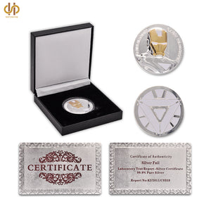 Marvel Avengers Silver Coin With Black Luxury Coin Box